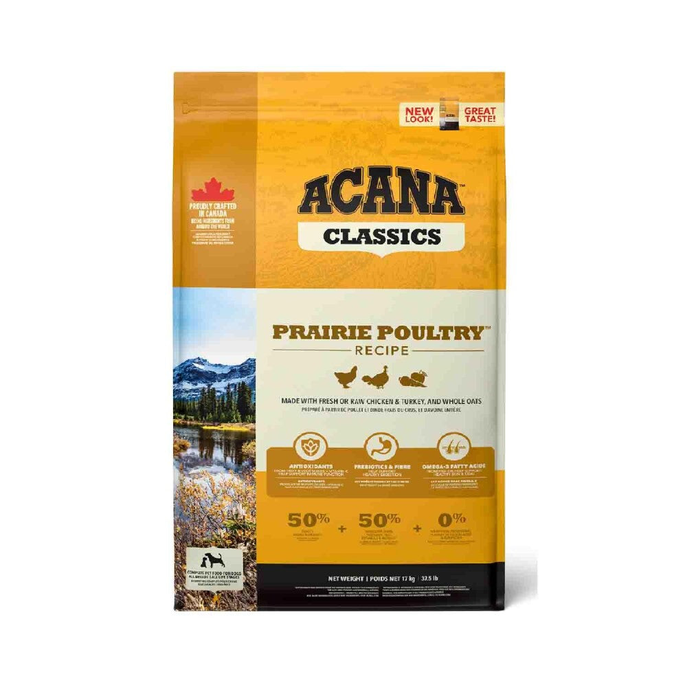 Acana Classics Prairie Poultry Tavuklu Ve Hindili Düşük Tahıllı Tüm Irk Ve Yaşam Evreleri İçin Köpek Maması 14.5 KG | SRC: Barcode: 064992560171